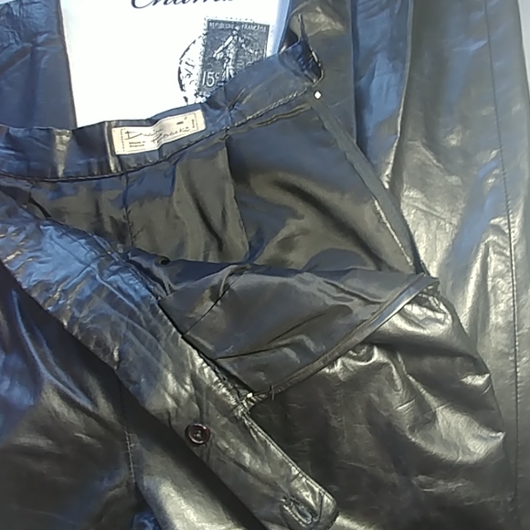 Vintage leather trousers year 80 - Picture 4 of 6